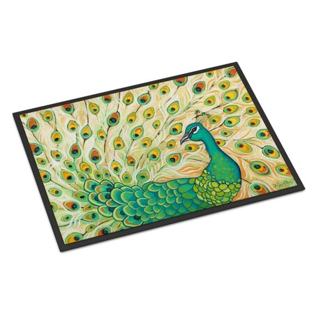 Carolines Treasures 24 x 36 in. Pretty Pretty Peacock Indoor or Outdoor Mat PPD3021JMAT